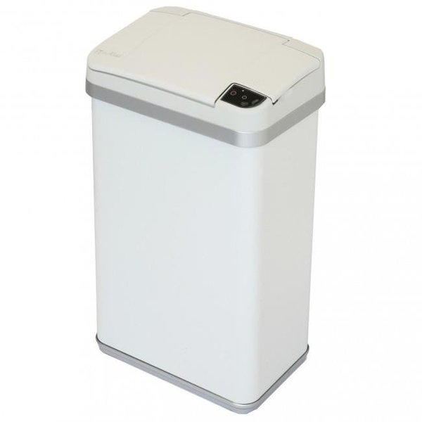 Itouchless iTouchless MT04SW 4 Gallon Multifunction Sensor Trash Can Matte Finish Pearl White MT04SW